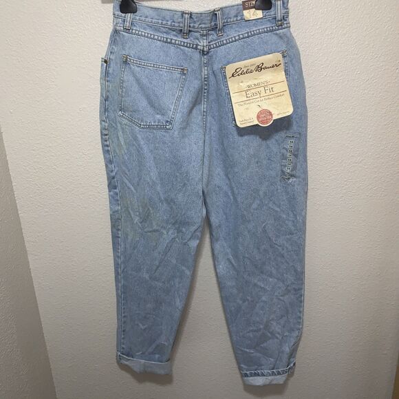 Eddie Bauer Women’s Easy Fit Jeans Size 14 Blue High Rise - Picture 3 of 9